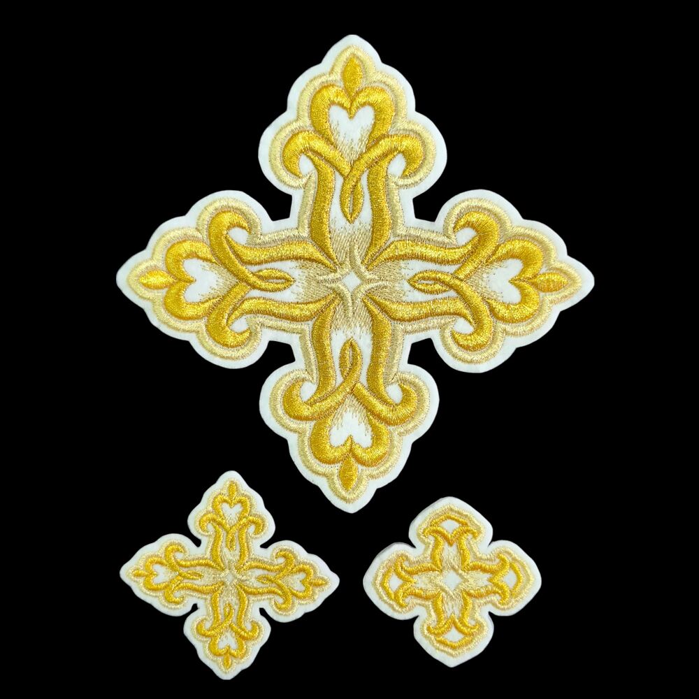 Embroidered crosses for deacon (Bethlehem)