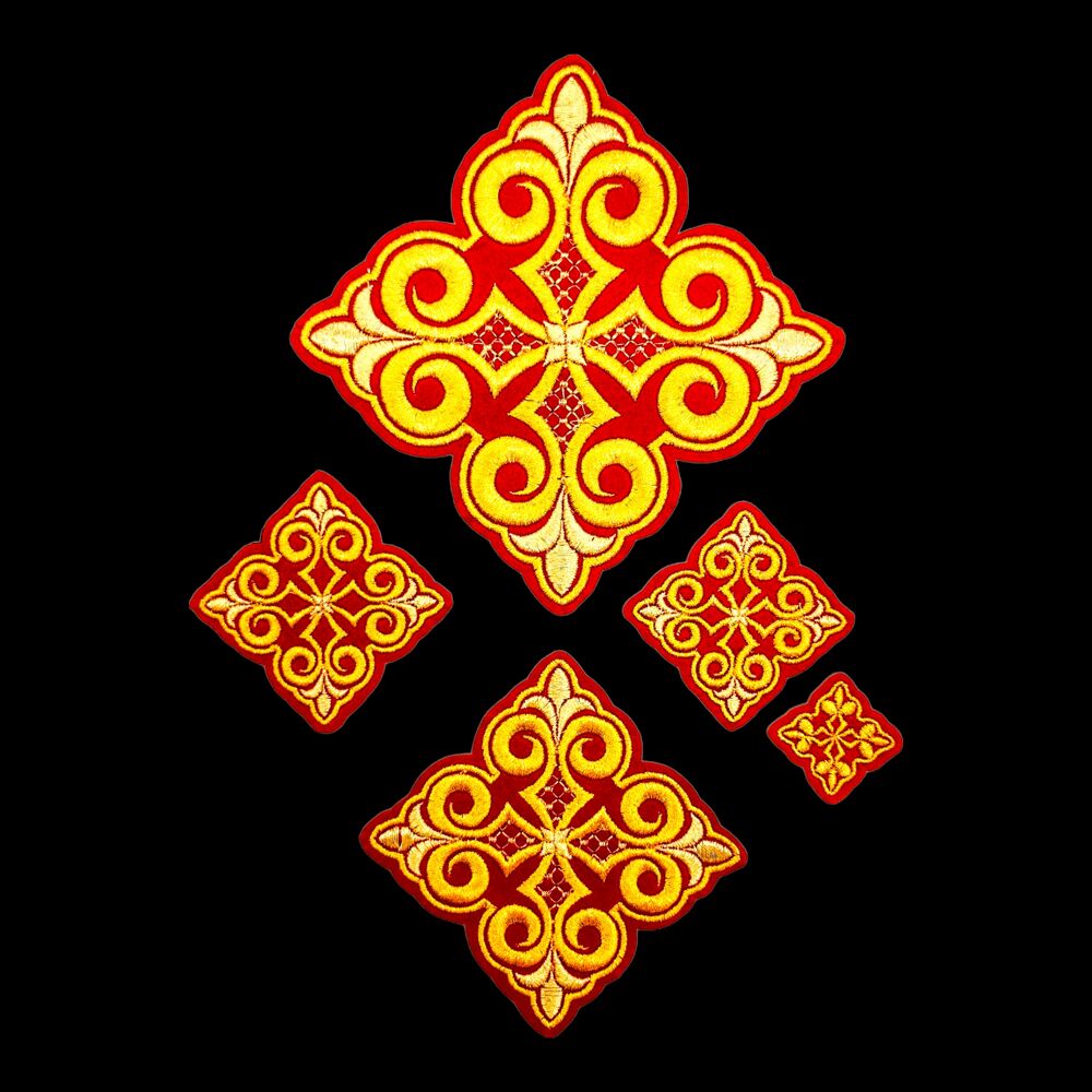 Embroidered crosses for Greek vestments (Monastic)