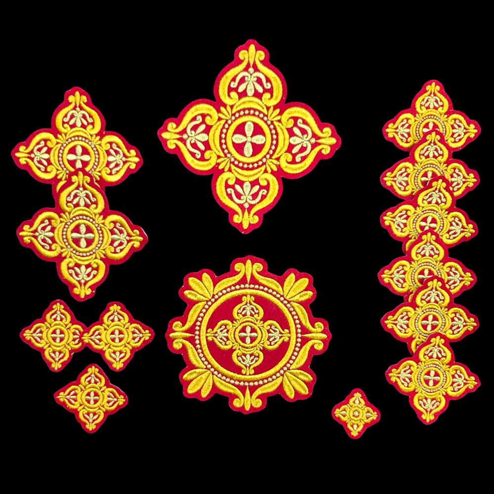 Embroidered crosses for the priest (Tsar Grad)