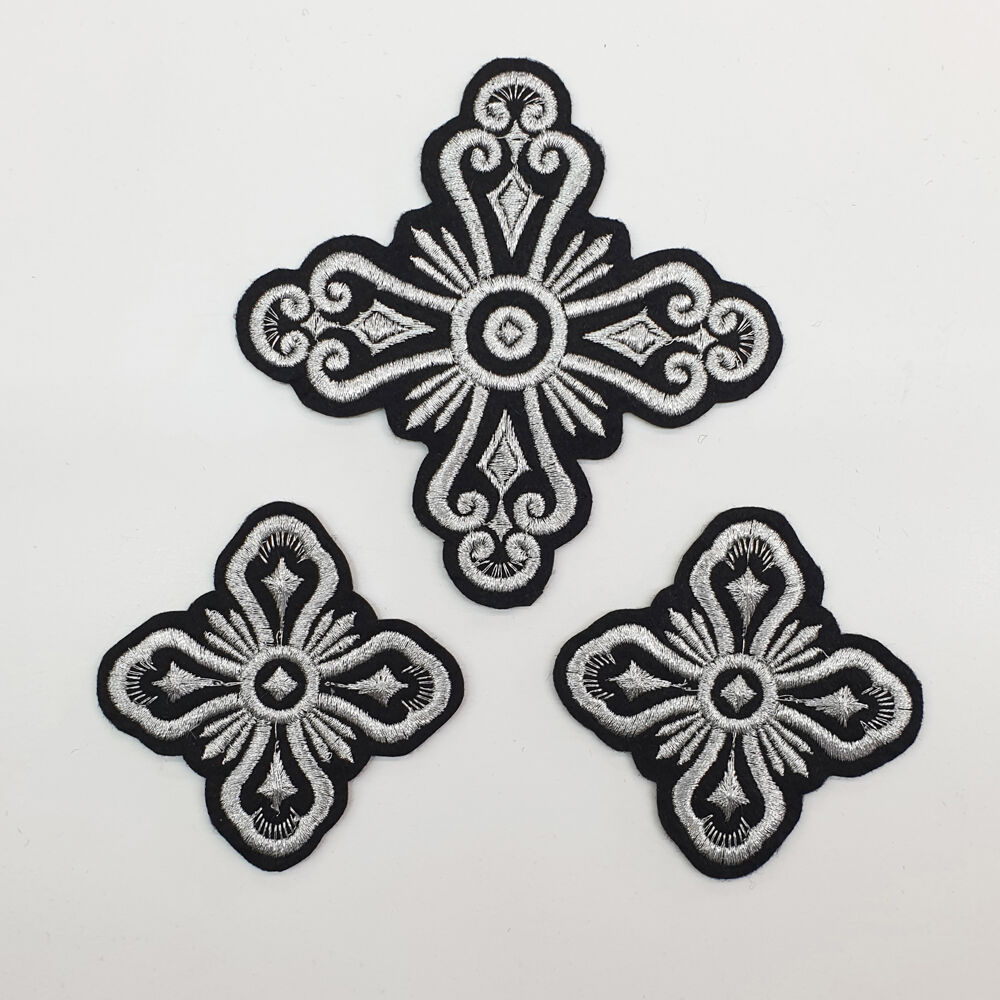 Embroidered crosses for the liturgical set (Vvedensky)