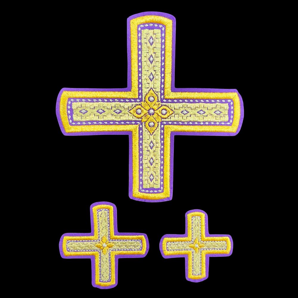 Embroidered crosses (Poltava) for deacon vestments