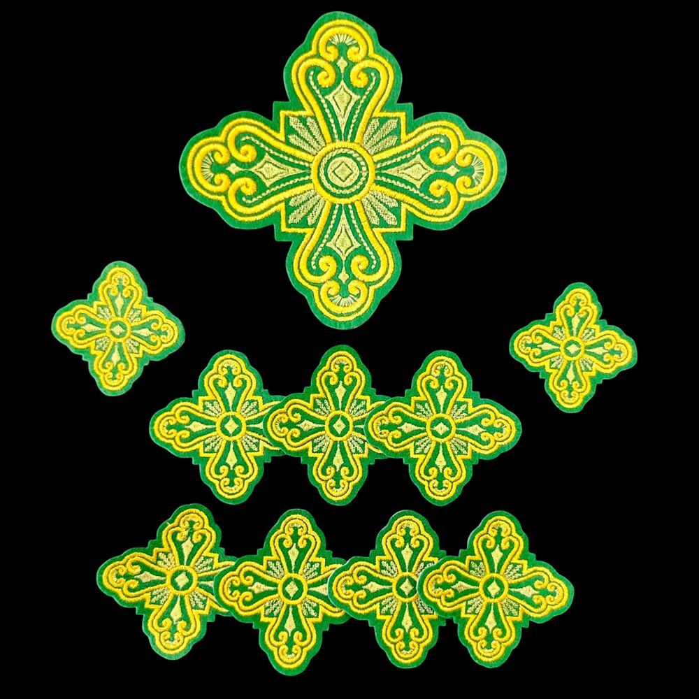 (Vvedensky) embroidered crosses for deacon's vestments