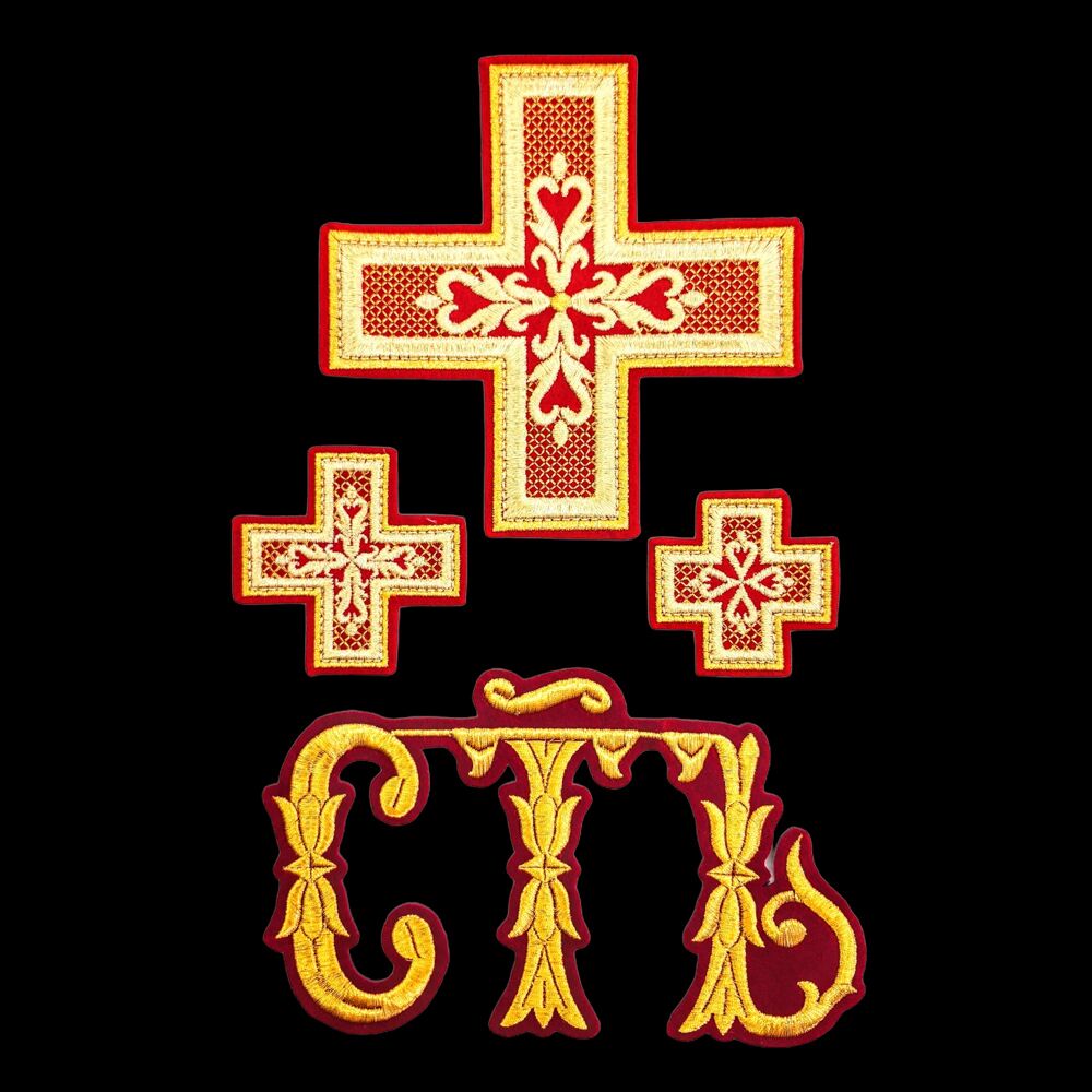 Embroidered crosses for vestments of the protodeacon (Sinai)