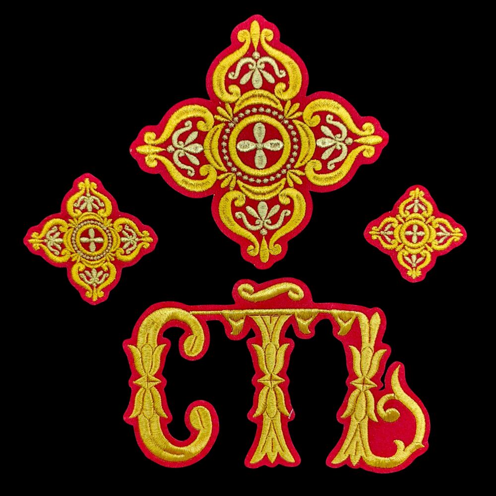 Embroidered crosses for the protodeacon (Tsar Grad)