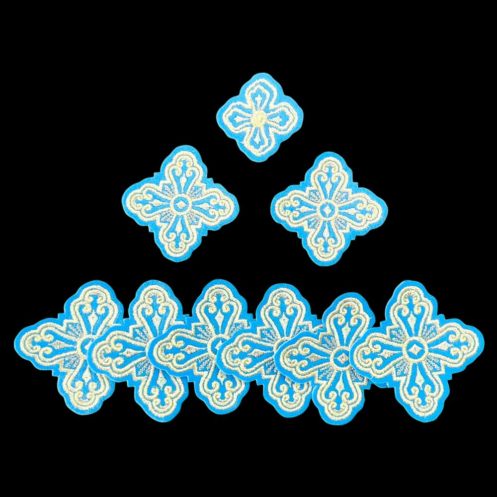 Embroidered Crosses for Epitrachelion Set (The Entry)