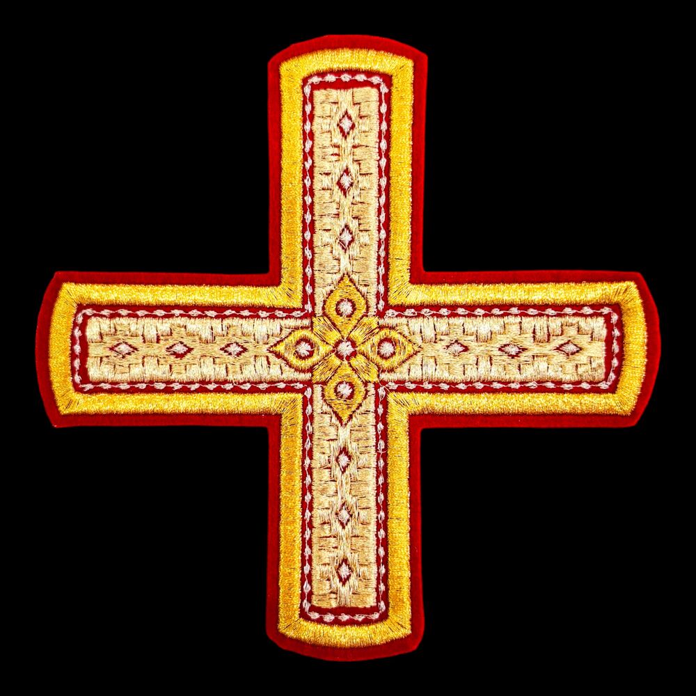 Embroidered cross (Poltava) for vestment