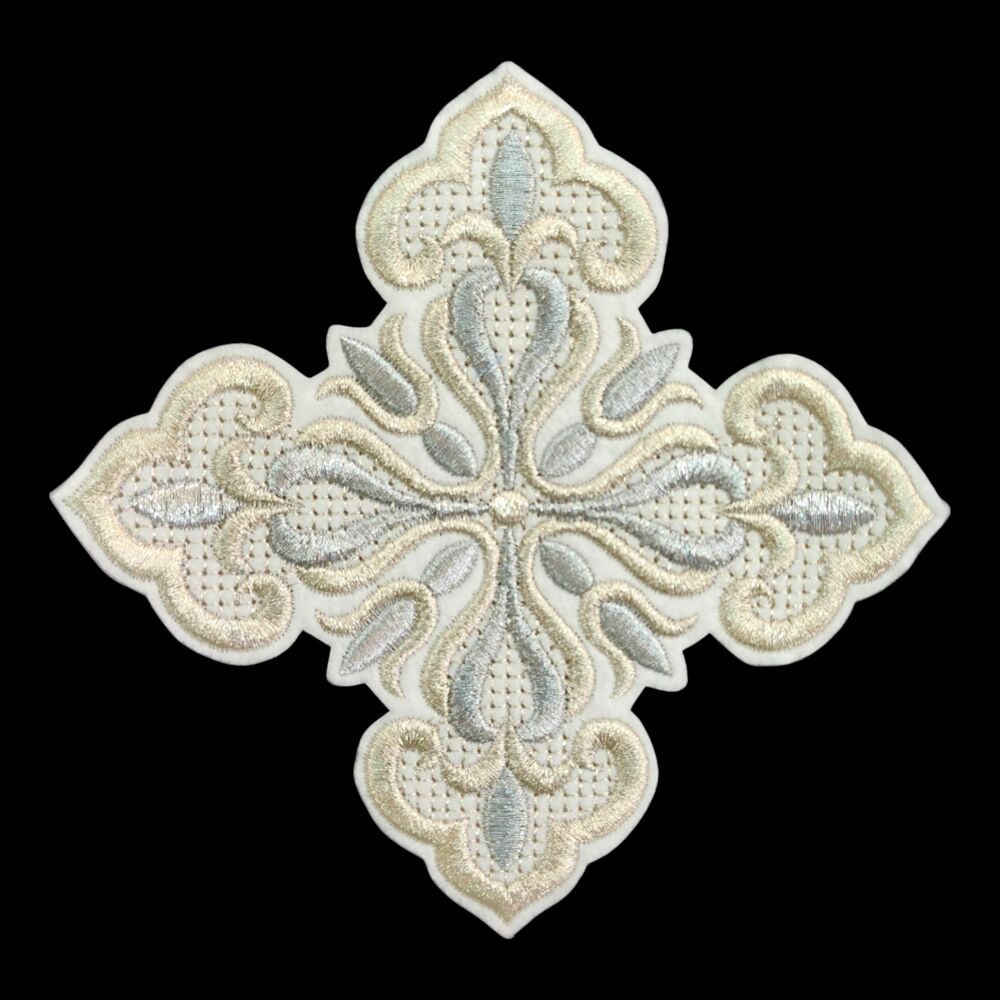 Embroidered cross (Tulip) for vestments of a sexton