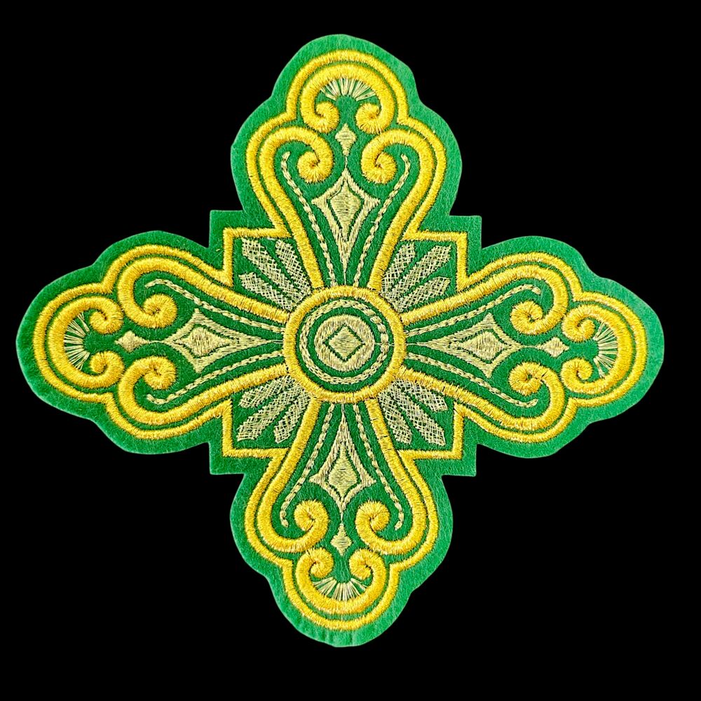 (Vvedensky) embroidered cross for sexton vestment