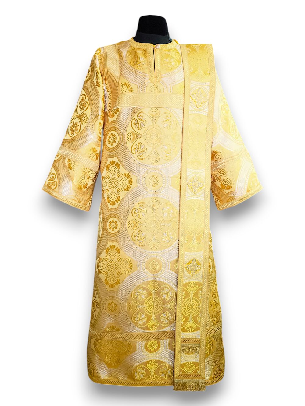 Yellow subdeacon's vestment made of (Drevlyanskaya) brocade