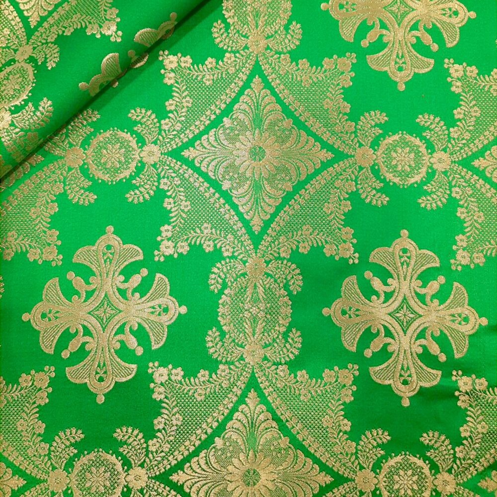 Green fabric for priest's vestments (Cross of Kozeletsky)