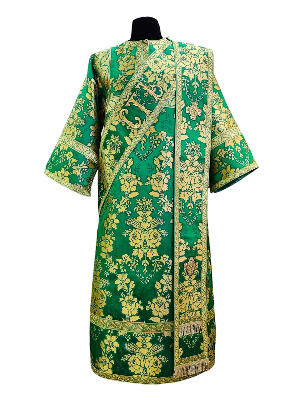 Green deacon's vestment for Trinity