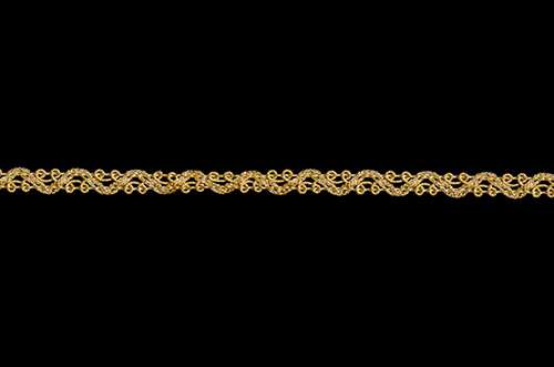 Tracery lace width 1 cm golden