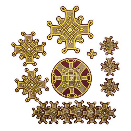 Комплект крестов для русского иерейского облачения «Французский»