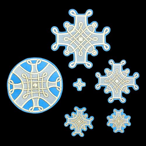 Комплект крестов  «Французский» для облачения архиерея