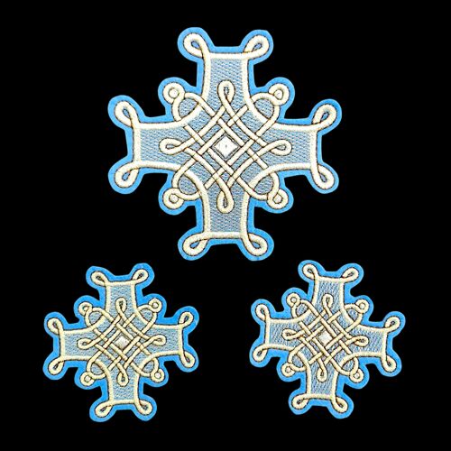 Набір вишитих хрестів «Французький» для літургійного набоу