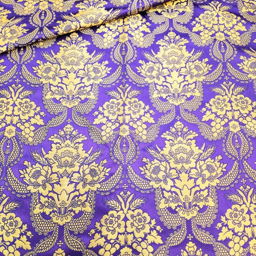 Тканина церковна «Різдво Богородиці» фіолетова