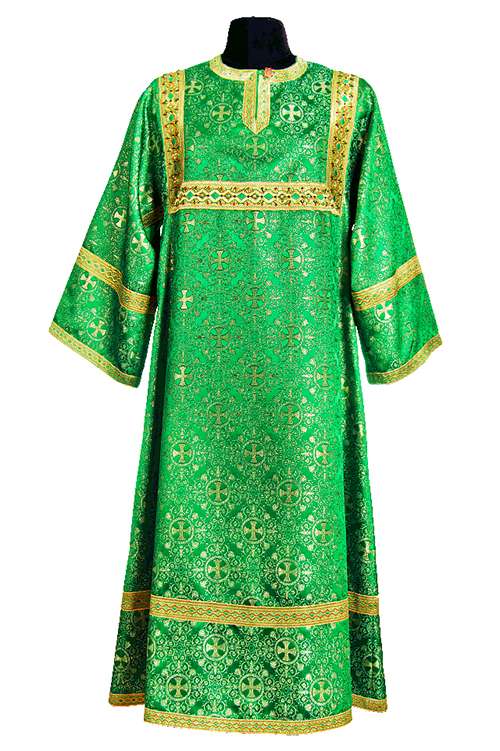 Altar Server Sticharion green (Brocade Greek)