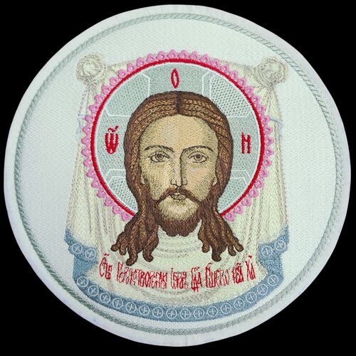 Вишита ікона «Спас нерукотворний»