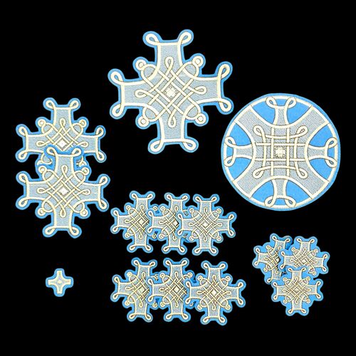 A (French) set of crosses for priestly vestments