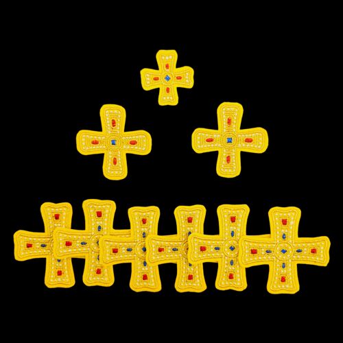 Crosses for stole and cuffs (Gems)