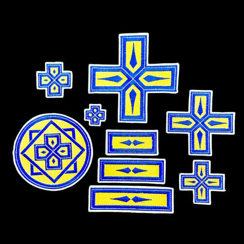 Embroidered bishop's crosses (Ostrog)