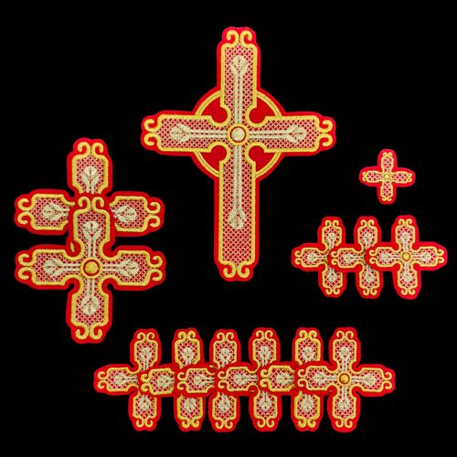 Crosses for Greek priestly vestments (Sretensky)