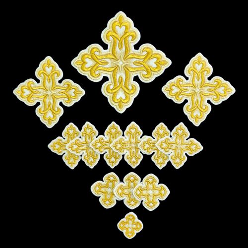 Set of crosses for Greek vestments (Bethlehem)