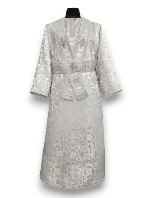 White subdeacon vestment
