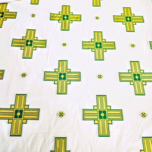 Brocade (green crosses)