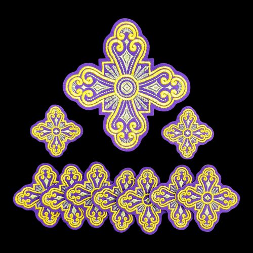 Фіолетові хрести для облачення «Введенські»