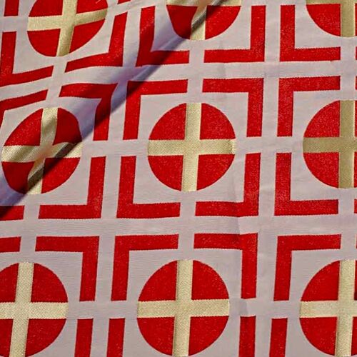 Red fabric for the priest's vestments for the summer (Tira)