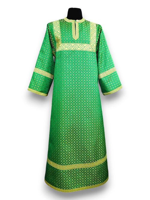 Altar Server Sticharion green (Brocade Greek)