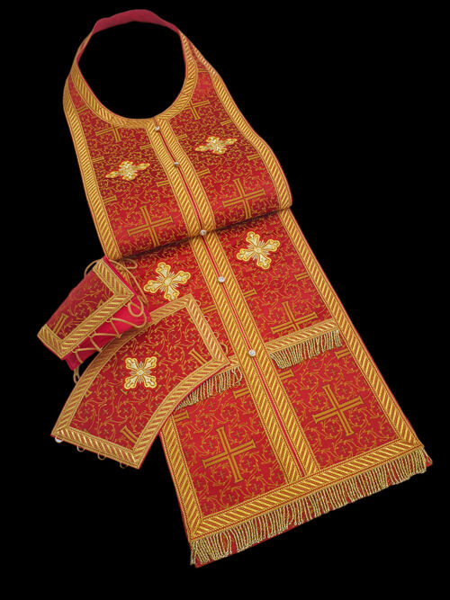 Epitrachelion set of stole and epimanikia (Byzantine Cross)