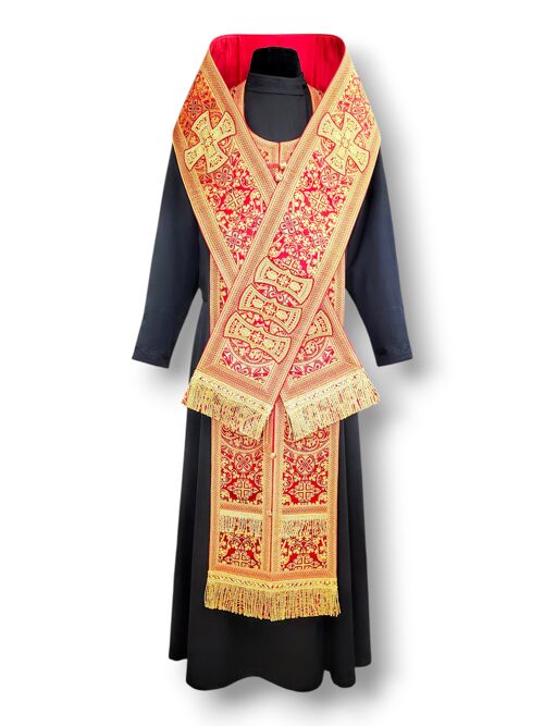 Bishop's Epitrachelion Set red
