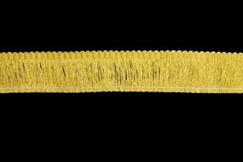 Twisted thread fringe dark gold 5.5 cm
