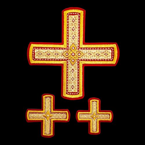 Embroidered crosses for deacon (Poltava)