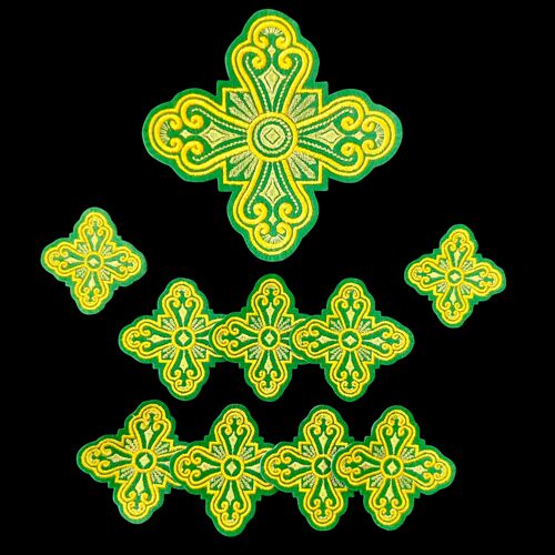 (Vvedensky) embroidered crosses for deacon's vestments
