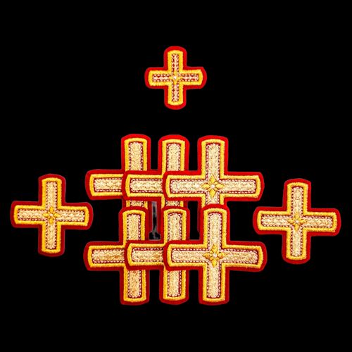 Embroidered crosses for the (Poltava) service set