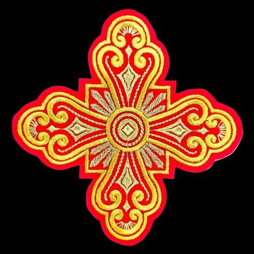 (Vvedensky) embroidered cross for vestments of a sexton
