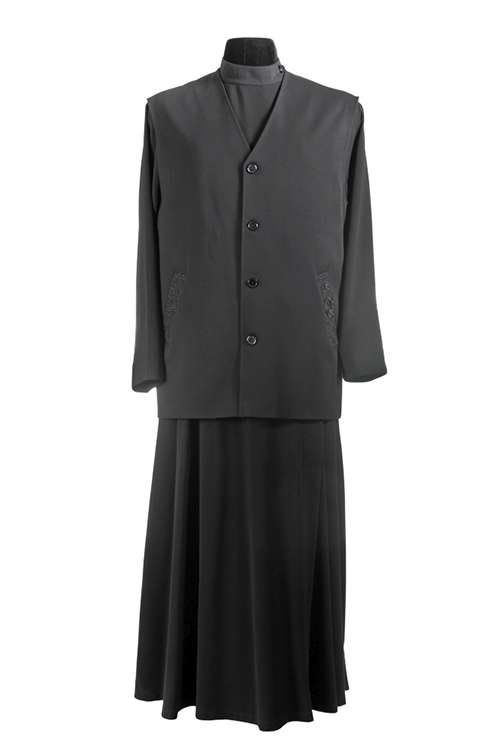 Male Cassock Vest winter with embroidery on the pocket