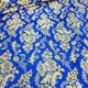 Brocade for Vestments blue (Christmas Rose) 