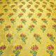 Парча греческая желтая синий «Ярославская» 