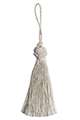 Twisted thread tassel silver buy