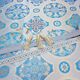 Brocade (Drevlyanska) blue with silver for sale