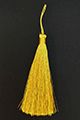 Straight thread tassel 9 cm golden 