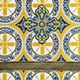 Fabric for vestment blue (Byzantium) buy