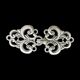 Sew-on silver clasp 