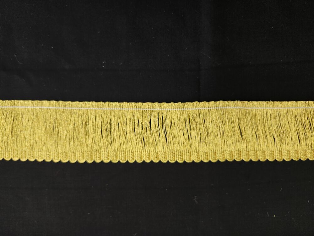 Бахрома из крученой нитки темное золото 5,5 см Бахрома из крученой нитки темное золото 5,5 см