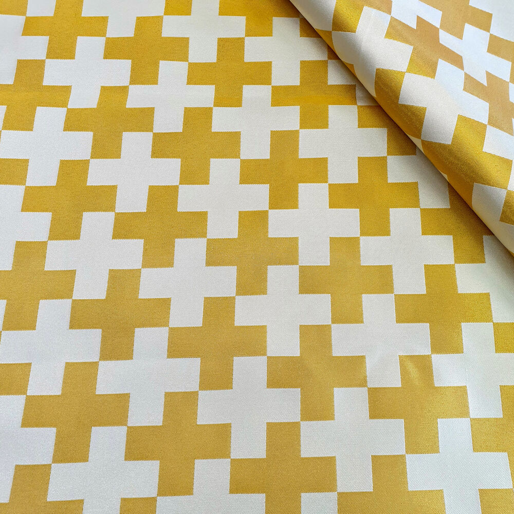 Парча греческая белая «Крест полиставрий» Парча греческая белая «Крест полиставрий»