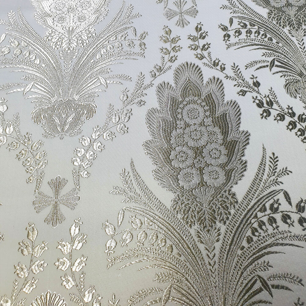 Парча серебряная «Мамврийский дуб» Парча серебряная «Мамврийский дуб»